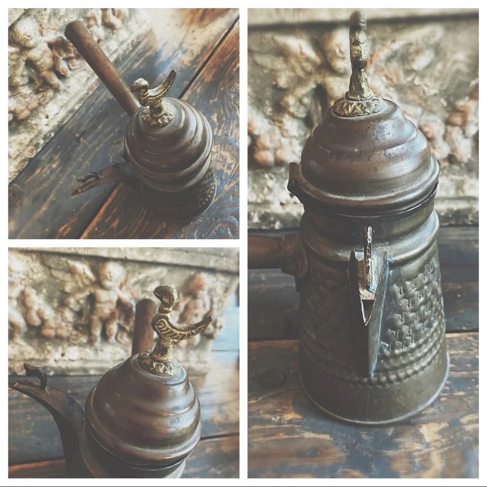 Middle Eastern Turkish Brass Coffee Pot